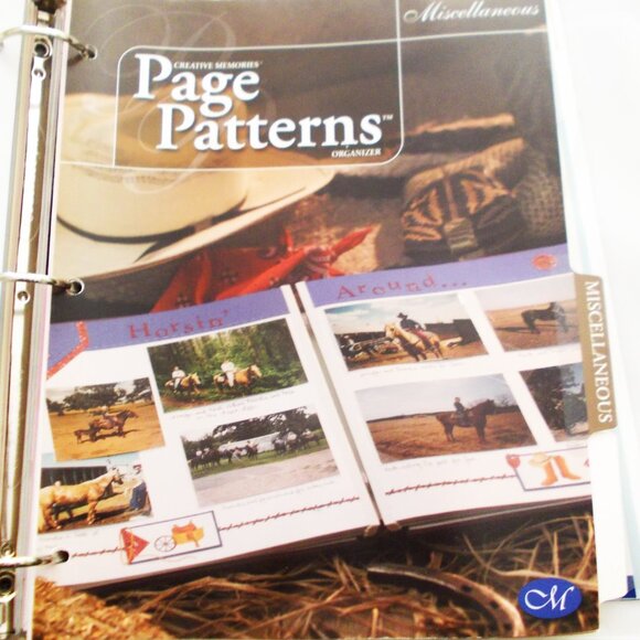 Creative Memories Scrapbooking Binder Organizer Page Patterns - Picture 9 of 11